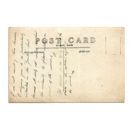 Postcard US Navy USN American Fleet Portland Roads greet President Wilson 1918