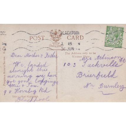 ED 139 MASTER BAREFACE AT BLACKPOOL, RP POSTCARD.