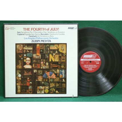 Mehta - Fourth of July-Ives/Copland/Bernstein/Gershwin - CSA 2246 - 2-LP - EX