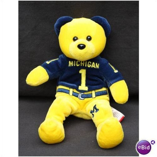 Collegiate Team Bears Michigan Bear Bean Bag