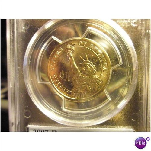2007 D PCGS Madis Presidential Dollar FDI PB (FRE SHIP)