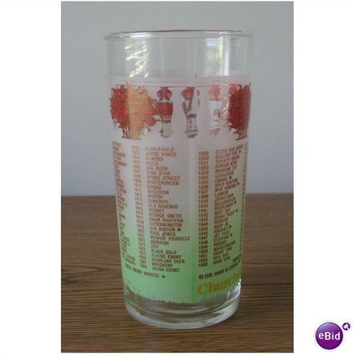 GLASS - OFFICIAL KENTUCKY DERBY GLASS 1978 BY STEVENS