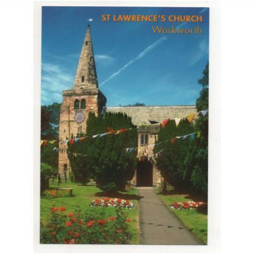 Northumberland -Warkworth, St Lawrence's Church. Unused postcard SPN102