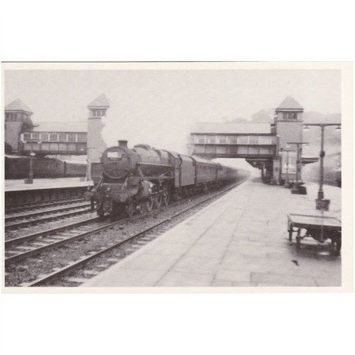 Railway Postcard LMS Stanier Black 5 44829 BANGOR c1960 North Wales 4-6-0 Loco