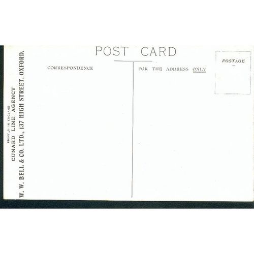 Cunard Line Agency PC - Cunard R.M.S. "Andania" - Gross Tonnage 14,700
