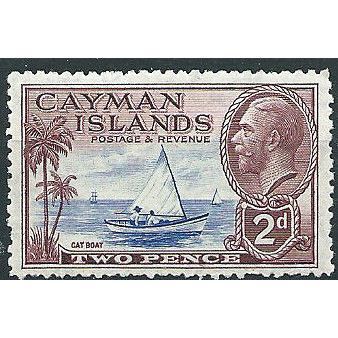 Cayman Islands 1935 SG100 2d Ultramarine & Purple Mounted Mint ... .