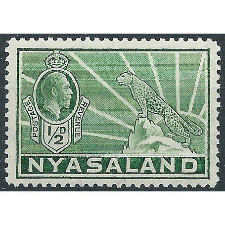 Nyasaland 1934 SG114 1/2d Green Mounted Mint ..