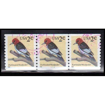 Used 3045 2c Red-Headed Woodpecker Very Fine PNC 2222/3 PA3657