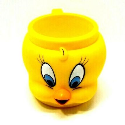 1992 3D Tweety Bird Mug Cup Warner Bros Looney Tunes Plastic Vintage (G12)