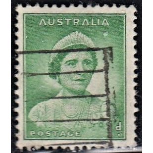 AUSTRALIA, 1937 1d Queen Elizabeth p13.5 X 14, SG 165 (Scott #167), used