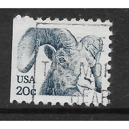 USA 1982 20c BLUE AMERICAN BIGHORN SG 1926 FINE USED#