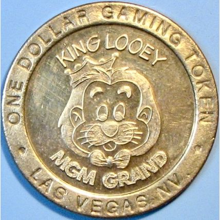 MGM Grand. $1 Casino Token. Las Vegas, NV. King Looey. R85.