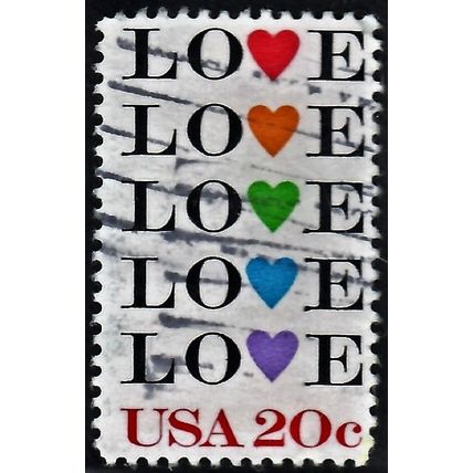 USA, 1984 20c Love, SG 2069 (Scott #2072), used.