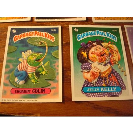 1986 Topps, Garbage Pail Kids, 11-Cards, Different, a & b's