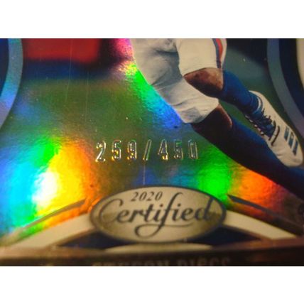 2020 Panini Certifieds, #'d 259/450, Rainbow Foil, STEFON DIGGS, Bills