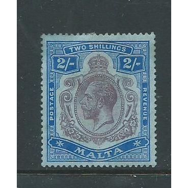 malta stamps george v hm sg 86 hm sg86 watermark crown ca multiple
