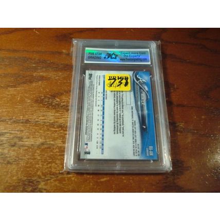 2018 Topps Chrome, Graded Mint 9, Autograph, AJ MINTER, Braves, Rc Auto