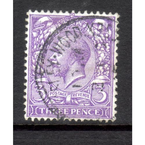 GREAT BRITAIN 1912 GEORGE V SG 375 3d PALE VIOLET FINE USED#8