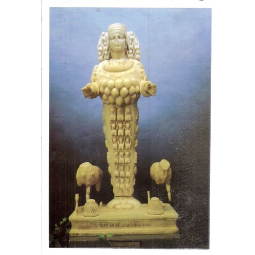SMALL ARTEMIS OF EPHESUS, TURKEY unused postcard vgc =