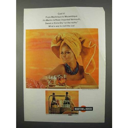 1966 Martini & Rossi Vermouth Ad - Cool It!