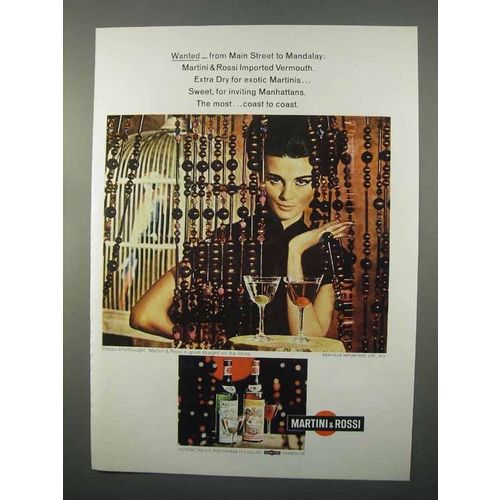 1966 Martini & Rossi Vermouth Ad - Main Street Mandalay