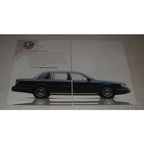 1989 Lincoln Continental Ad - Diamond. What a rock should be