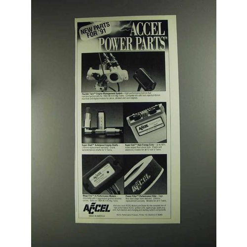 1991 Accel Power Parts Ad - Thunder Twin