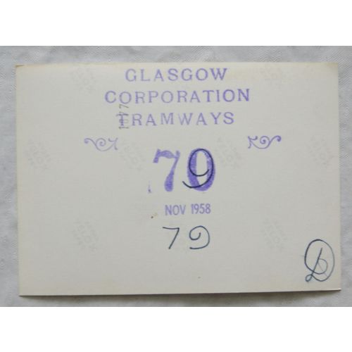Photo Glasgow Tram no.70 in 1958