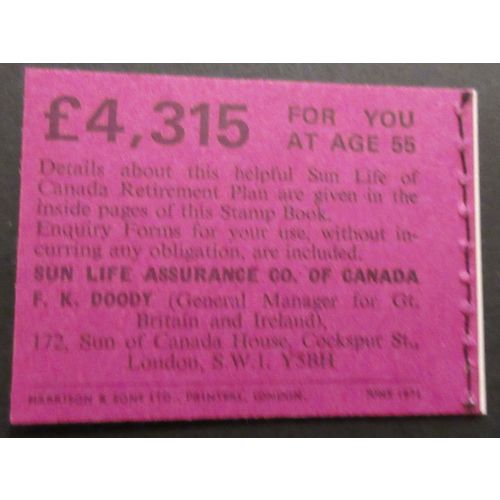 30p Stitched Booklet DQ58 June 1971