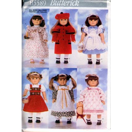 Butterick 18" Doll Clothes Pattern #5589