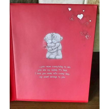 Valentine's Card - Tatty Teddy - Girlfriend - Red Bow - 004