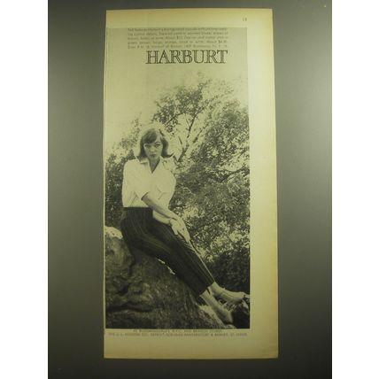 1958 Harburt Tapered Pants and Dacron and Cotton Shirt Ad - Fall features