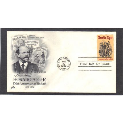 FDC Art Craft 2010 20c Horatio Alger (Cachet-U/A) CV00114