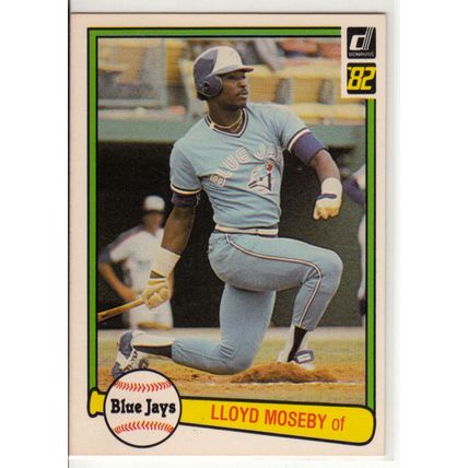 1982 Donruss baseball card 129 Lloyd Moseby