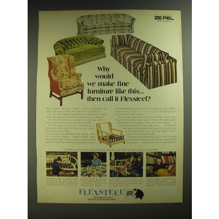 1974 Flexsteel Furniture Ad - Why would we make fine furniture like this