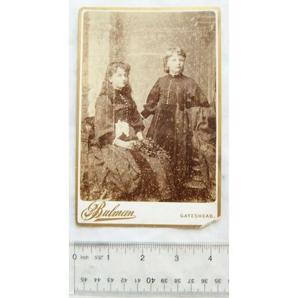 Cabinet photo - Bullman, Gateshead - two girls