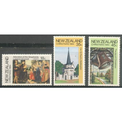 New Zealand stamps 1984 - Christmas set - unused