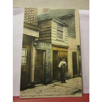 FIRST RAGGED SCHOOL, PORTSMOUTH HAMPSHIRE used antique postcard 1912 pm /