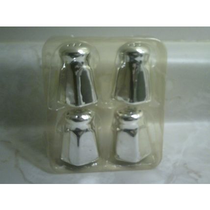 Stainless Steel mini Salt and Pepper set of 4