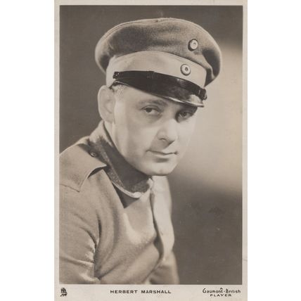Herbert Marshall Tucks Real Photo Rare Postcard