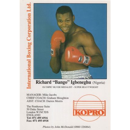 Richard Bango Igbeneghu Olympic Games Boxing Heavyweight Agency Photo