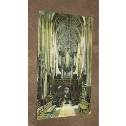 Early fr Postcard - The Choir, Norwich Cathedral, Norfolk