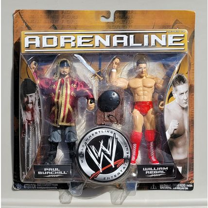 wwe wwf ljn classic superstars adrenaline 20 paul burchill & william regal