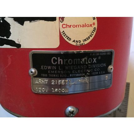 CHROMALOX AR-1025,2255T1,HEATER THERMOSTAT 120V 1500W,armt 2155T1,12” Coil,BU