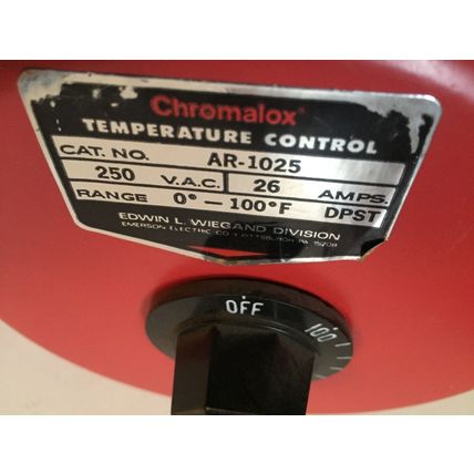 CHROMALOX AR-1025,2255T1,HEATER THERMOSTAT 120V 1500W,armt 2155T1,12” Coil,BU