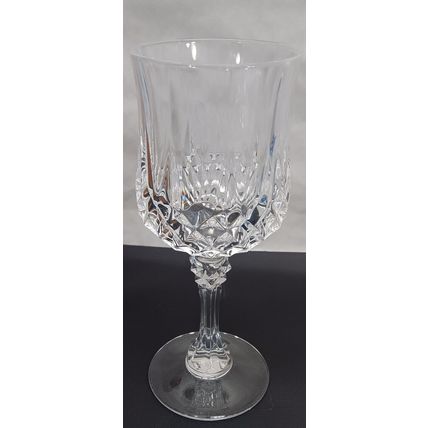 Vintage Cristal D'Arques Durand LONGCHAMP France Crystal Wine Glass 7 1/8" Tall