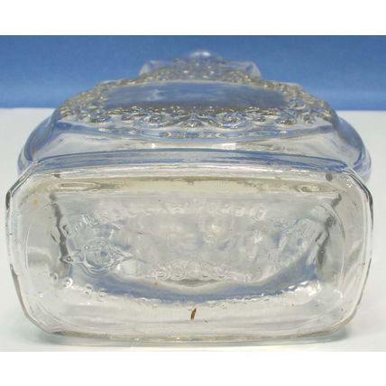 Rare VINTAGE Owens-Illinois Clear Glass Company Whiskry Decanter Bottle W/ Lid