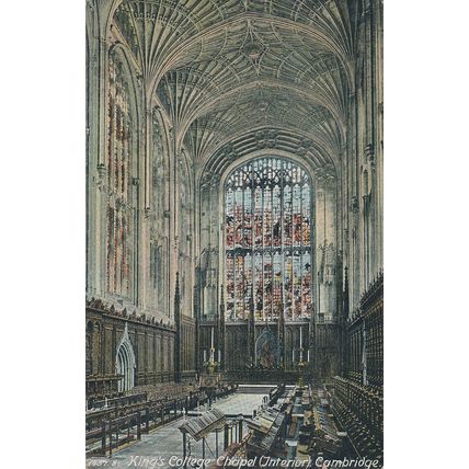 PC16689 Kings College Chapel. Interior. Cambridge. Hartmann