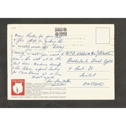 Postcard Canary Islands Gran Canaria John Hinde 2CT64 Tejeda