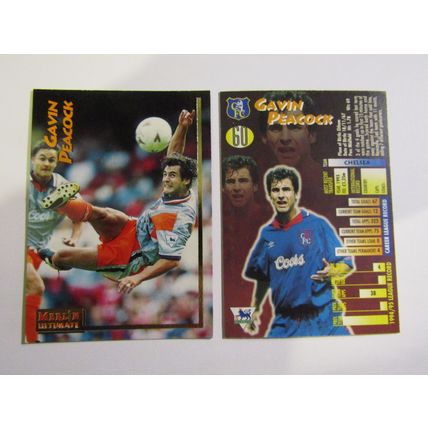 60. Gavin Peacock - Chelsea - Merlin Ultimate P. L 1995/96 Football Card (ef1)